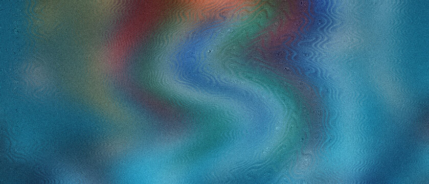 Shimmering granular teal, diffused ruby crimson and subtle golden currents, undulating ripple texture, ethereal celebration backdrop, fine noise
