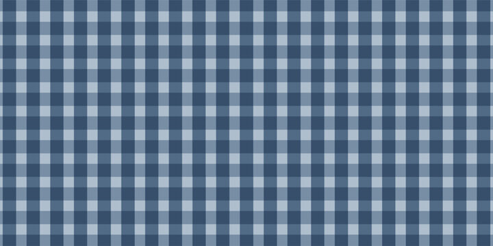 Soft light blue gingham seamless pattern with subtle woven texture and evenly spaced checks, creating a gentle textile background for fabric, fashion, baby products, packaging, and wallpaper.