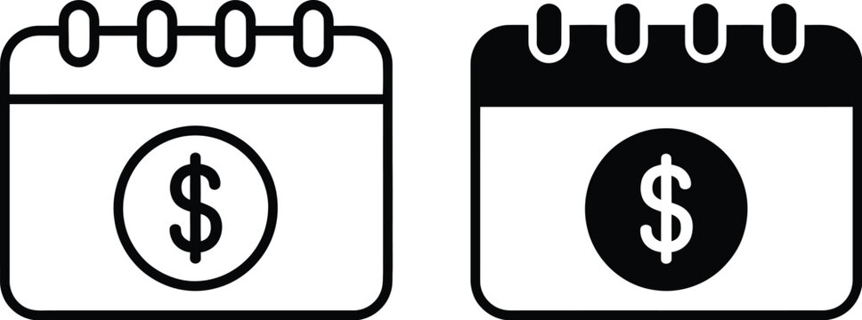 Recurring payment icon featuring a minimal circular payment symbol for subscriptions billing finance and digital transactions