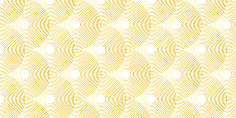 Fototapeta premium Modern abstract colorful circle line pattern background. Seamless design for banner and wave overlapping geometric wallpaper design.