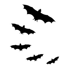 Fototapeta premium Halloween flying bat Icon