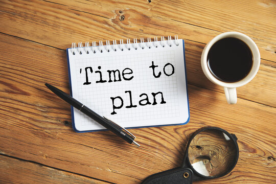 time to plan text on paper