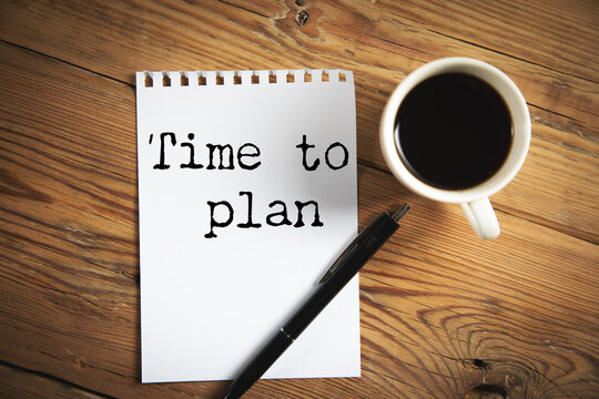 time to plan text on paper