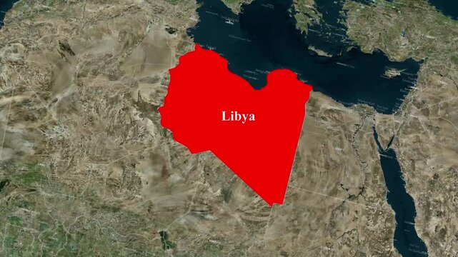 Libya Map Animation &ndash; Libya Country Location