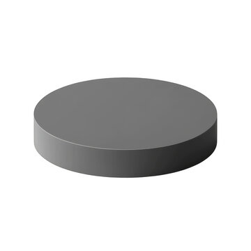 3D round grey podium graphic