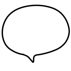 Obraz premium Chat Bubble Doodle