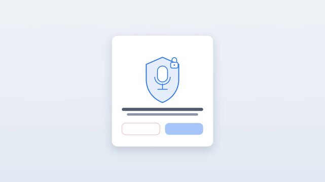 Microphone permission shield opening for voice access