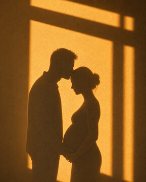 silhouette of a couple
