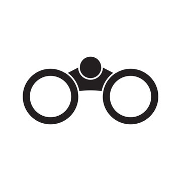 Field binoculars vector icon symbol illustration