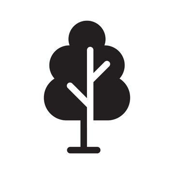 Pine tree vector icon symbol illustration