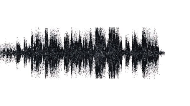 Minimal Black Ink Audio Waveform Abstract Background | Grudge Background 