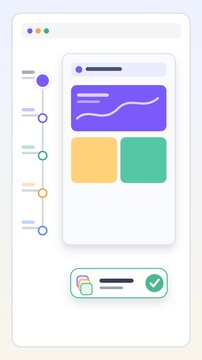 Version history timeline scrubbing and restoring an interface