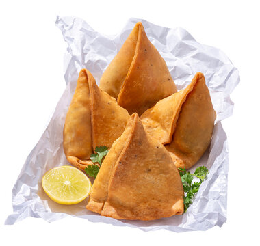 Indian Samosa with Lemon and Coriander