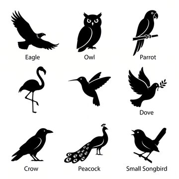 set of birds