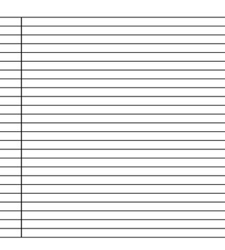 Blank Ruled Notebook Paper with Horizontal Lines and Margin