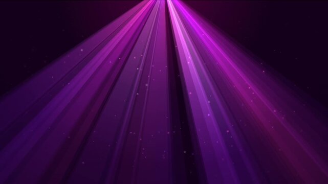 Vibrant purple light beams emanating from above creating a magical ethereal atmosphere with