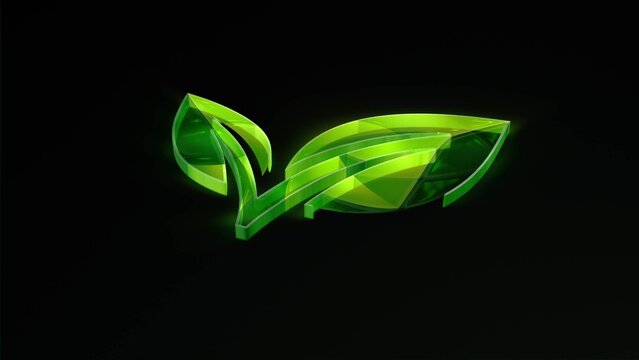 Eco Green 3D Logo Reveal