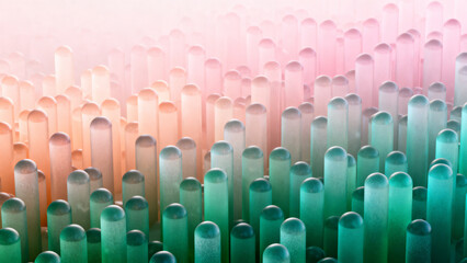 Obraz premium Abstract Background Cylindrical Rod Forest