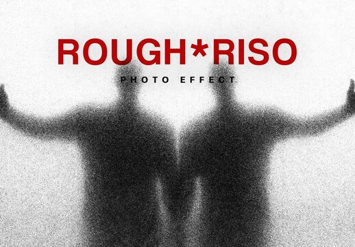 Rough Riso Effect For Poster And Social Media Design