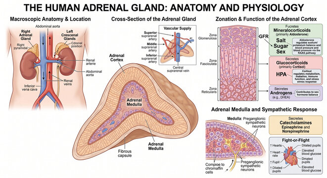The Human Adrenal Gland: Gross and Microscopic Anatomy