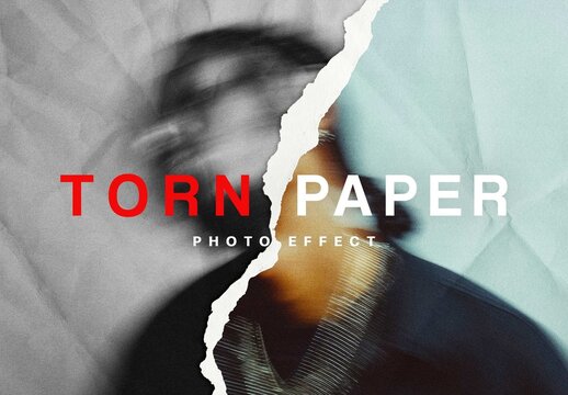 Torn Paper Effect For Poster And Social Media Design