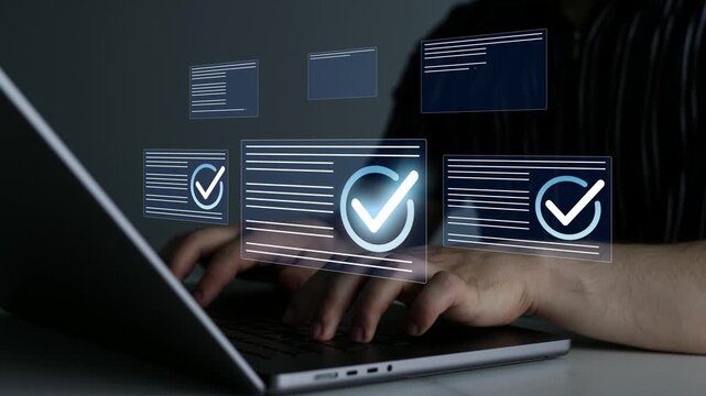 Quality certification service and standardization.Quality assurance document management technology standards and ISO.Digital checklist management for business certification and quality assurance.	
