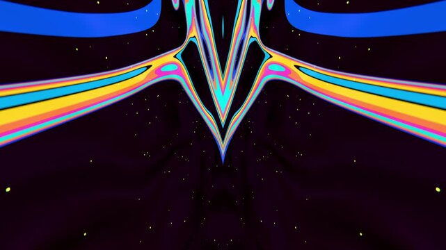 Vivid Kaleidoscope Of 90s Colors Spots, Looped Animation