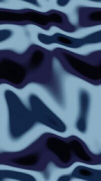 Datamosh Glitch Compression Artifact Bloom With Smearing Macroblocks and Melting Pixel Trails, Seamless Loop in subtle blue tones vertical 9:16