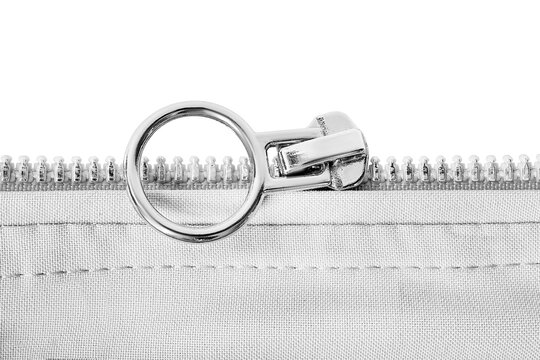 Zipper slider closeup