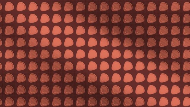 Embossed Foil Gift Wrap With Raised Pattern Catching Raking Light, Seamless Loop in subtle red tones