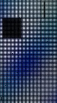 Broken LED Video Wall Close Up: Dead Pixel Columns and Panel Dropout Glitch, Seamless Loop in bright blue tones vertical 9:16