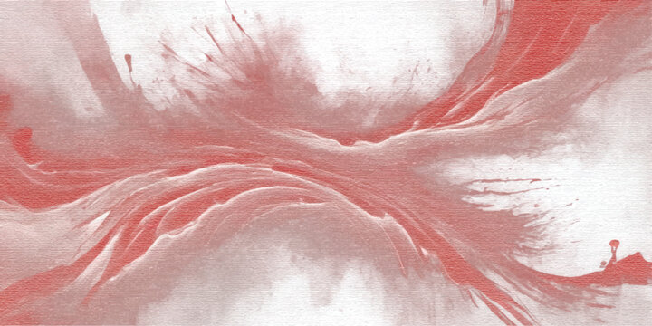 Crimson Splendor Abstract Swirl A mesmerizing abstract composition featuring swirling tendrils of crimson against a soft, textured background, evoking a sense of dynamic energy and raw beauty.