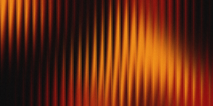 Abstract Orange Vertical Striped Metal Texture Background