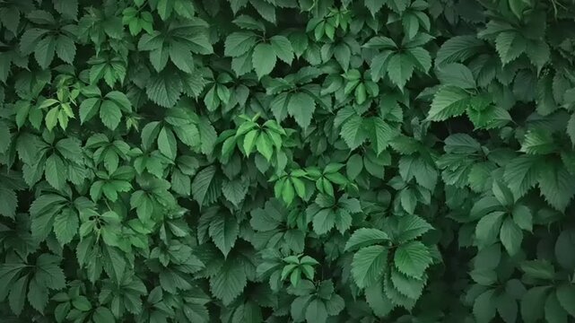 Lush green foliage with dense leafy texture in natural light.