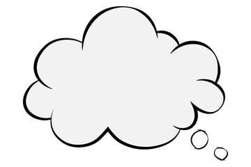 Fototapeta premium Thinking concept with thought bubbles