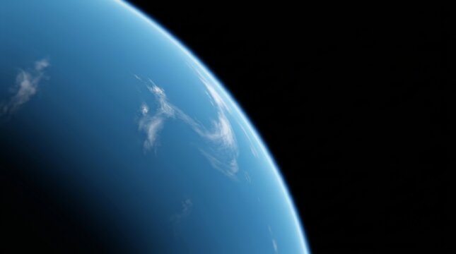 A cinematic shot of a blue planet from space frames the impending disaster, showing a world wrapped in delicate white clouds against the pitch black void of the universe