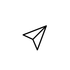 paper plane isolated on white © Didik