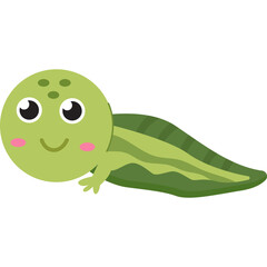 Fototapeta premium Tadpole with Legs Illustration