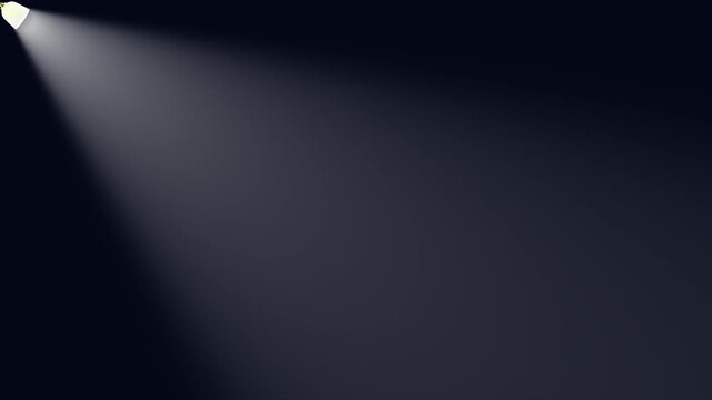 corner spotlight light beam animation glowing stage illumination ray dark background motion graphic element seamless looping video