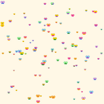 Colorful Mini Butterflies Seamless Pattern Background Vector Graphic
