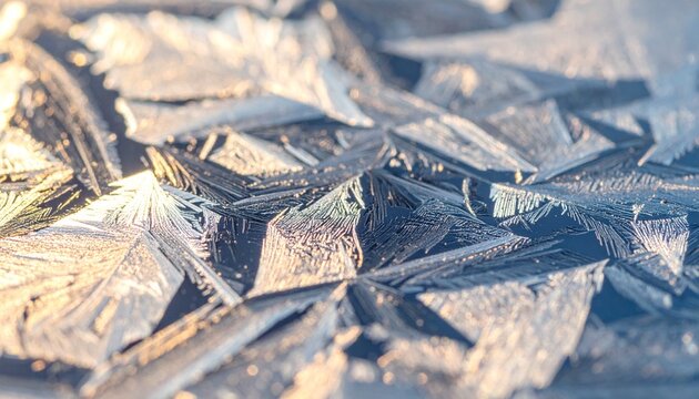 Abstract geometric ice shards and frozen water fragments texture background with ice chunks cold weather winter ice abstract