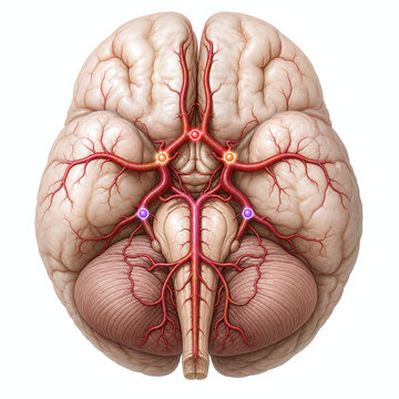 Cerebral arterial ring with aneurysm prone junctions