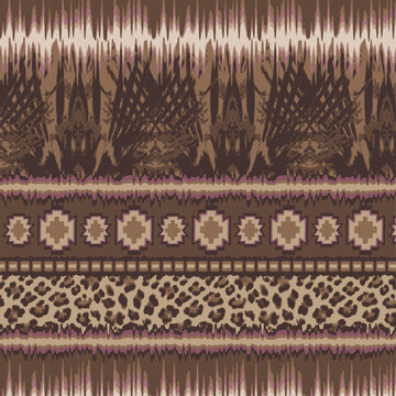 animal ethno seamless pattern