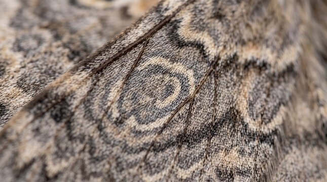Close up macro of moth wing scale pattern