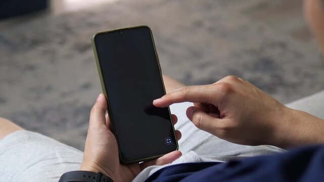 Biometric identity verification confirms a trusted user before opening a protected mobile banking account, combining digital security, authentication and secure access.