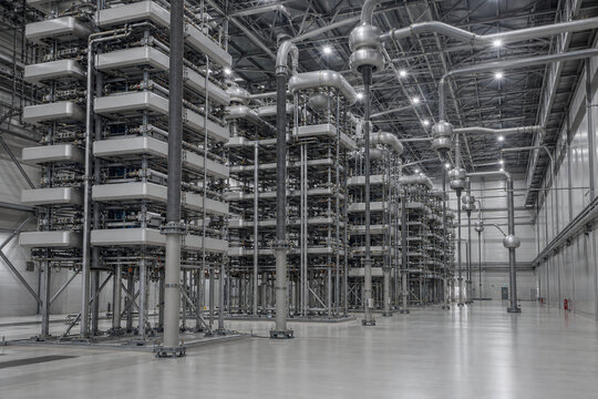 HVDC converter station valve hall interior