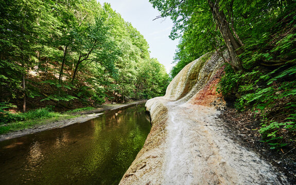 Geyser Creek within Saratoga Spa State Park, Saratoga Springs, New York