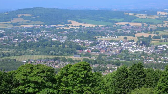View of Monmouth, Monmouthshire.