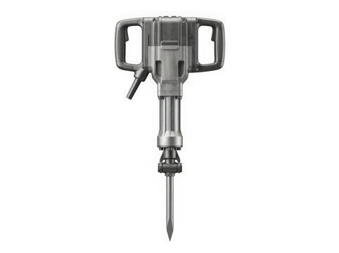 heavy duty pneumatic jackhammer breaker demolition tool isolated on transparent background