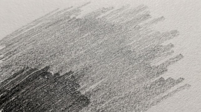 Graphite pencil shading texture on white paper background